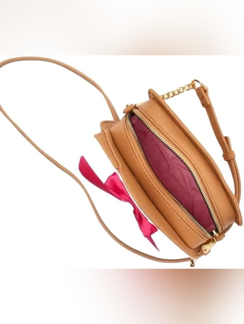 Betsey Johnson Gingerbread House Crossbody Bag - Pink & Brown - Picture 6 of 8
